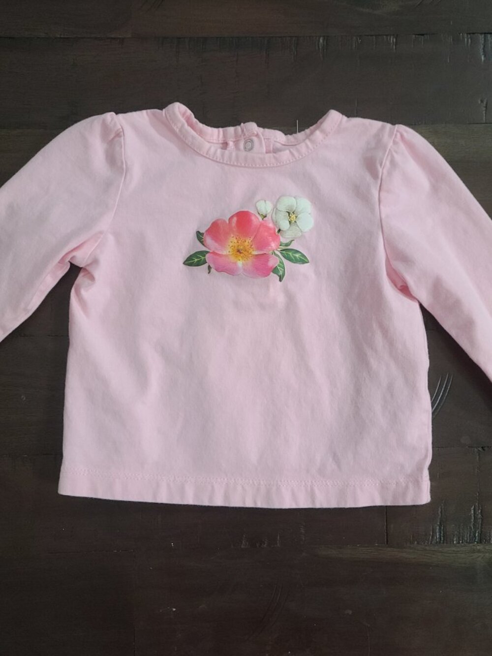 Little Me Pink Flower Shirt